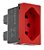 615079BC - Tomada 2P+T 20A Vermelha - PialPlus+ - Imagem 1