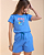 CONJUNTO INFANTIL BLUSA/SHORT MENINA AZUL VERÃO - STITCH GOOD - Imagem 6
