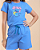 CONJUNTO INFANTIL BLUSA/SHORT MENINA AZUL VERÃO - STITCH GOOD - Imagem 4