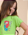CONJUNTO INFANTIL BLUSA/SHORT MENINA VERDE VERÃO - PEQUENA SEREIA. - Imagem 2