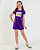 CONJUNTO INFANTIL BLUSA/SHORT MENINA VERÃO - BOBBIE GOODS ROXO. - Imagem 3