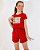 CONJUNTO INFANTIL BLUSA/SHORT MENINA VERÃO - BOBBIE GOODS VERMELHO. - Imagem 4