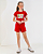 CONJUNTO INFANTIL BLUSA/SHORT MENINA VERÃO - BOBBIE GOODS VERMELHO. - Imagem 5