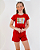 CONJUNTO INFANTIL BLUSA/SHORT MENINA VERÃO - BOBBIE GOODS VERMELHO. - Imagem 3