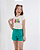CONJUNTO INFANTIL BLUSA/SHORT MENINA VERÃO - HELLO SUMMER. - Imagem 1