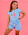 CONJUNTO INFANTIL BLUSA/SHORT MENINA VERÃO - BLUEY BEST OF FRIENDS. - Imagem 6