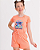 CONJUNTO INFANTIL BLUSA/SHORT MENINA VERÃO - STITCH LARANJA. - Imagem 4