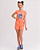 CONJUNTO INFANTIL BLUSA/SHORT MENINA VERÃO - STITCH LARANJA. - Imagem 5