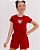 CONJUNTO INFANTIL BLUSA/SHORT MENINA VERÃO - HELLO KITTY VERMELHO. - Imagem 6
