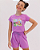 CONJUNTO INFANTIL BLUSA/SHORT MENINA VERÃO - URSINHO JANELA LILÁS. - Imagem 2