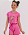 CONJUNTO INFANTIL BLUSA/SHORT MENINA VERÃO - URSINHO BOBBIE GOODS ROSA. - Imagem 1