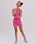 CONJUNTO INFANTIL BLUSA/SHORT MENINA VERÃO - URSINHO BOBBIE GOODS ROSA. - Imagem 5
