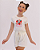 CONJUNTO INFANTIL BLUSA/SHORT MENINA VERÃO - MORANGUINHOS BERRY GOOD. - Imagem 3