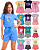 KIT SORTIDO 12 PEÇAS DE ROUPAS MENINA VERÃO KIT 6 CONJUNTOS. - Imagem 1