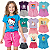KIT SORTIDO 12 PEÇAS DE ROUPAS MENINA VERÃO KIT 6 CONJUNTOS. - Imagem 5