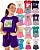 KIT SORTIDO 10 PEÇAS DE ROUPAS MENINA VERÃO KIT 5 CONJUNTOS. - Imagem 1