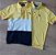 Kit 2 Polos masculina manga curta Yellow Brasil 1 polo listrada e 1 polo amarela - Imagem 1