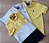 Kit 3 polos masculinas manga curta Yellow Brasil 1 polo listrada 1 polo branca 1 polo amarela - Imagem 3