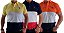 Kit 3 Polos Masculina Listradas Yellow Brasil - Imagem 1