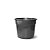 Vaso Plástico Preto Nutriplan Nº 9 - Imagem 1