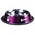 Comedouro Inox Rubber Print Rosa Jambo P - Imagem 1