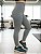 Calça Legging Cintura Alta Modeladora Sem Pezinho Cinza Mescla - Imagem 1