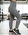 Calça Legging Cintura Alta Modeladora Sem Pezinho Cinza Mescla - Imagem 2