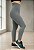 Calça Legging Cintura Alta Modeladora Sem Pezinho Cinza Mescla - Imagem 3