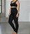 Calça Legging Feminina Cintura Alta Modeladora Preta com Pezinho - Imagem 3