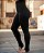 Calça Legging Feminina Cintura Alta Modeladora Preta com Pezinho - Imagem 1