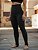 Calça Legging Feminina Cintura Alta Modeladora Preta com Pezinho - Imagem 2