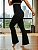 Calça Legging Flare Bailarina Cintura Modeladora Preta - Imagem 1