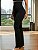 Calça Legging Flare Bailarina Cintura Modeladora Preta - Imagem 3