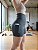 Short Feminino com Bolso Cintura Alta Modeladora Cinza - Imagem 1