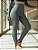 Calça Legging Feminina Cintura Alta Modeladora Cinza com Pezinho - Imagem 2