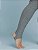 Calça Legging Feminina Cintura Alta Modeladora Cinza com Pezinho - Imagem 4