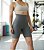Bermuda Cintura Alta Modeladora Fitness Cinza Mescla - Imagem 2