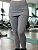 Calça Legging Saia Tapa Bumbum Feminina Cinza Mescla Sem Pezinho - Imagem 3