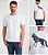 Camiseta Acostamento Lobo nas Costas- Cor Off White - Imagem 1