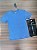 Camiseta Básica Acostamento Gola V - Cor Azul Bic 120502003 - Imagem 1