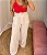 Calça pantalona com cinto em alfaiataria - Imagem 5
