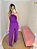 Conjunto calça e cropped alfaiataria roxo - Imagem 1
