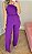 Conjunto calça e cropped alfaiataria roxo - Imagem 2