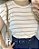 Musclee ter listrada bege com branco - Imagem 1