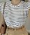 Muscletee listras branco com preto - Imagem 1