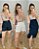 Camisa feminina alongada bege - Imagem 2