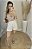 Camisa feminina alongada bege - Imagem 4