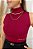 Blusa garrafinha em tricot cereja - Imagem 1