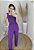 Conjunto alfaiataria calça pantalona e cropped roxo - Imagem 5
