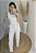 Conjunto alfaiataria calça pantalona e cropped branco - Imagem 5